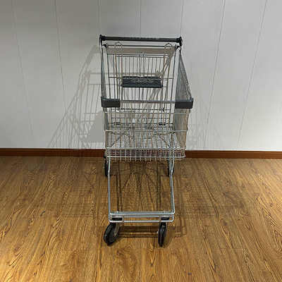 खरीदें 125L Australian supermarket shopping cart with grey plastic parts chain store shopping cart CE online manufacture