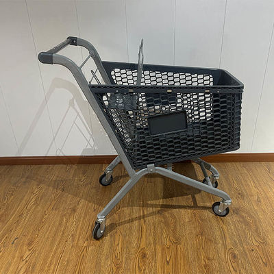 खरीदें 100L Galvanized Plastic Steel Metal Store Shopping Trolley Carts with Wire online manufacture