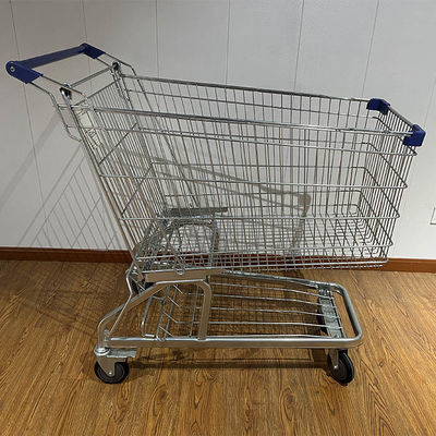 खरीदें 240L Large Capacity Convenience Store Grocery Carts Metal Durable German type Steel Shopping Cart ऑनलाइन निर्माण