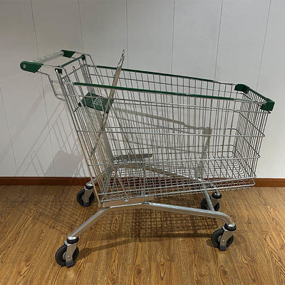 खरीदें Hot Sale Supermarket Metal European Shopping Trolley with PU Wheels ऑनलाइन निर्माण